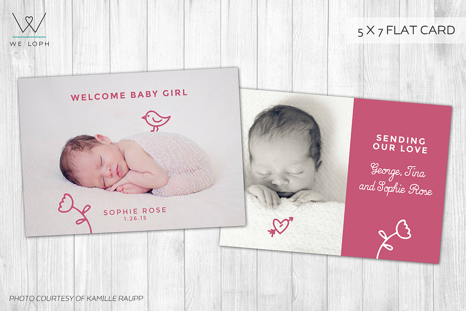 New Born Card Template in Card Templates - product preview 8