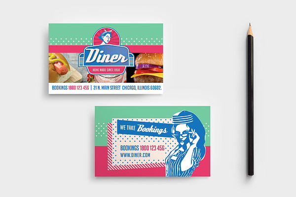 American Diner Business Card