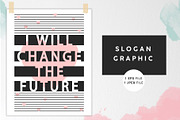 Slogan Print Design