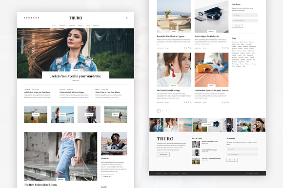 Truro - Bold WP Blogging Theme in WordPress Blog Themes - product preview 1