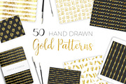 Golden Hand Drawn Patterns