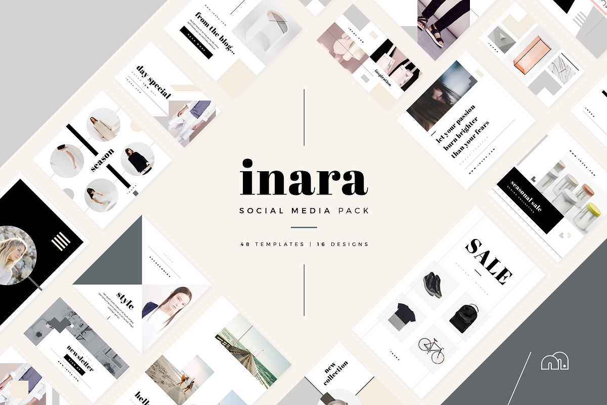 Social Media Pack - Inara in Social Media Templates - product preview 8