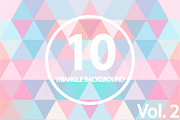 10 Triangle backgrounds. Vol 2