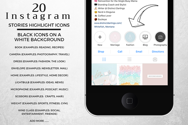 20 Instagram Story Highlight Icons