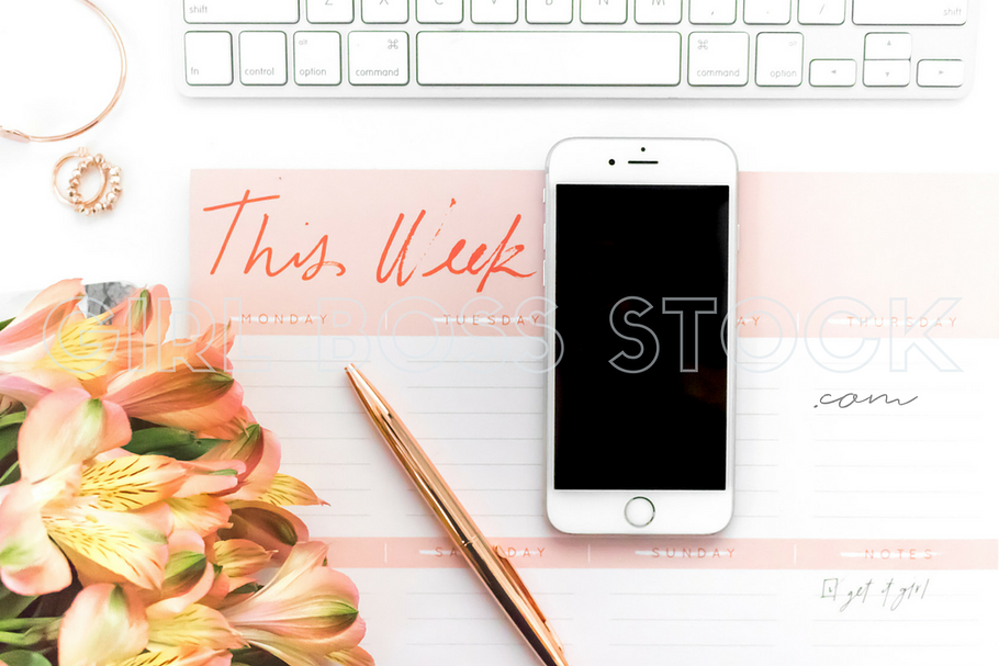 Styled Stock iPhone Mockup PNG