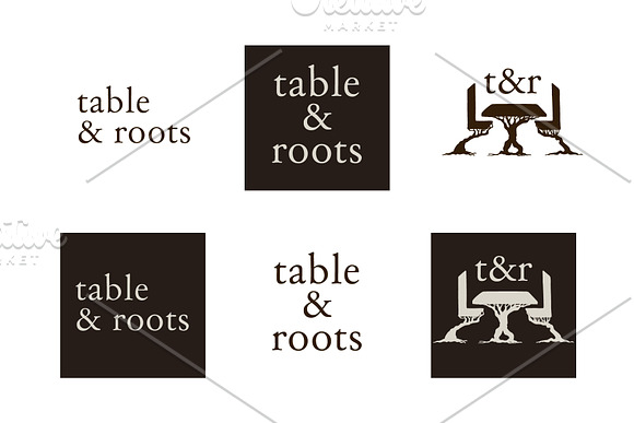 Table & Tree Roots / Furniture Logo in Logo Templates - product preview 4