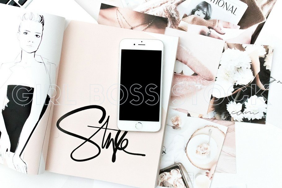 Styled Stock iPhone Mockup PNG