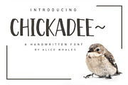 Chickadee - A Handwritten Font