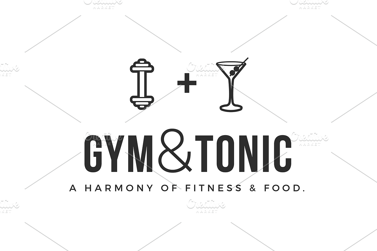 Gym / Fitness / Health / Food Logo in Logo Templates - product preview 8