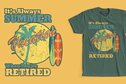 Retirement Summer T-Shirt Design