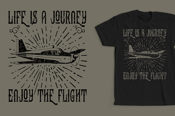 Life Is A Journey T-Shirt Design
