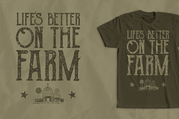 Farm Life T-Shirt Design