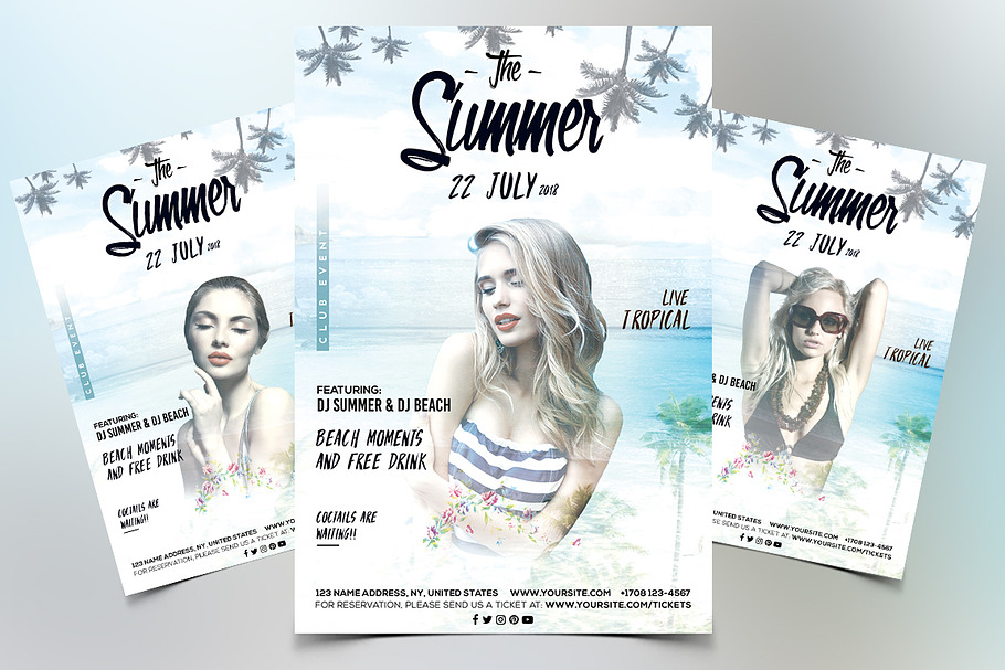 Alternative Summer - PSD Flyer in Flyer Templates - product preview 8
