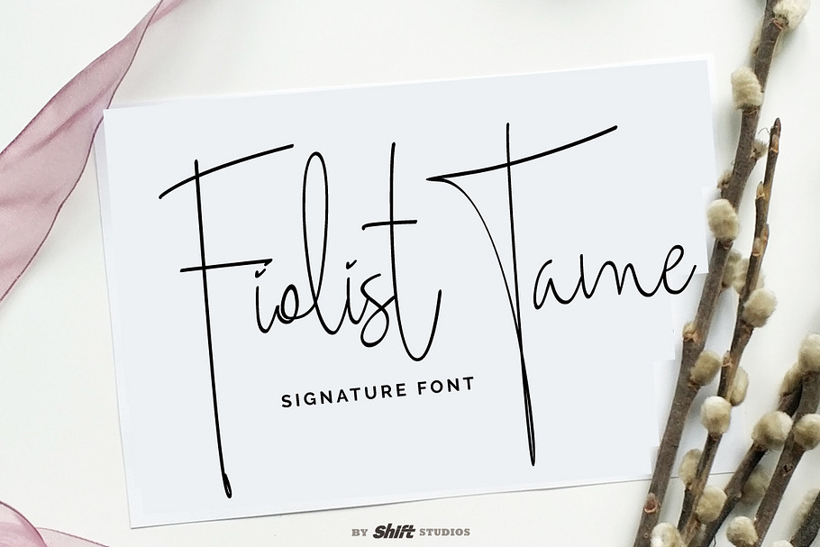 Fiolist Tame Typeface in Script Fonts - product preview 8