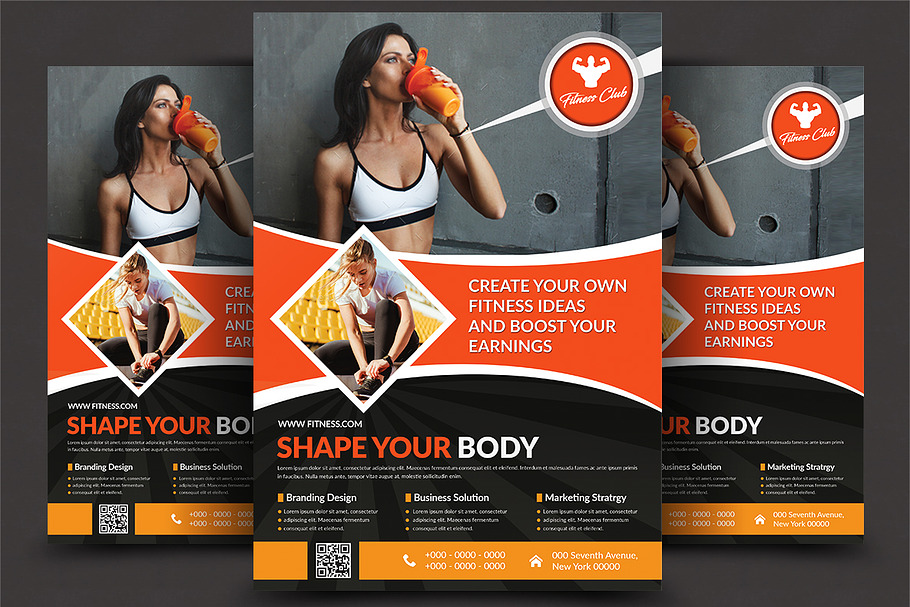 Fitness Flyer in Flyer Templates - product preview 8