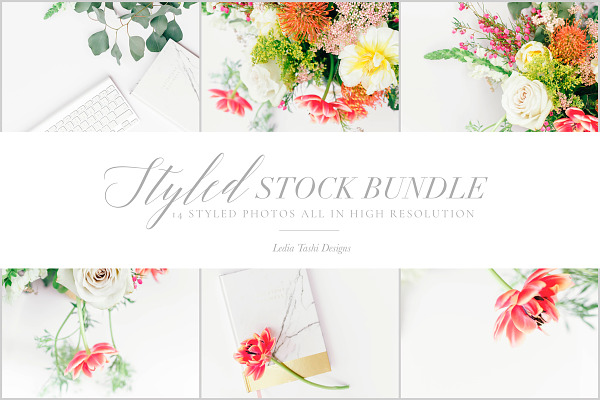 Colorful Floral Stock Photo Bundle