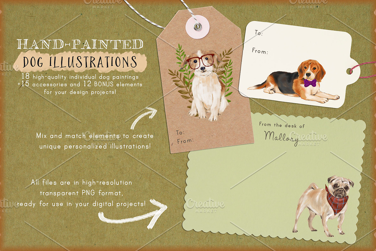 Dogs & Cats Art Bundle (20% Off!) in Illustrations - product preview 8
