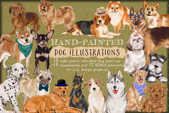 Dogs & Cats Art Bundle (20% Off!) in Illustrations - product preview 7