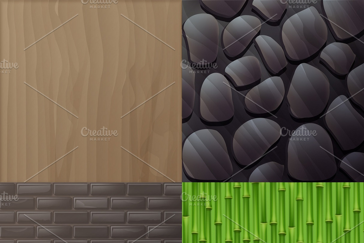 Set of textures for interior in Illustrations - product preview 8