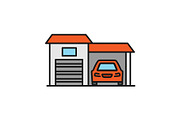 Garage color icon