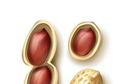 Whole and shelled peanuts