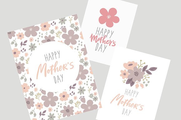 Mother's day card, lettering in Illustrations - product preview 2