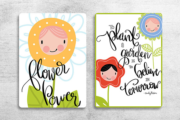 Flower Children Illustrations in Illustrations - product preview 5