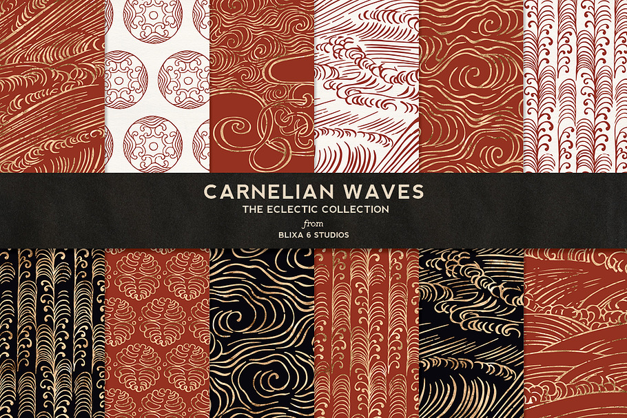 Carnelian Waves in Golden Foil