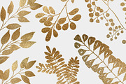 Gold Leaves, Wreaths & Patterns