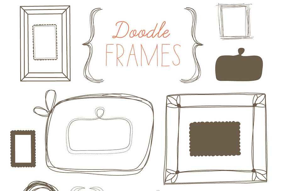 Doodle Frames in Illustrations - product preview 8