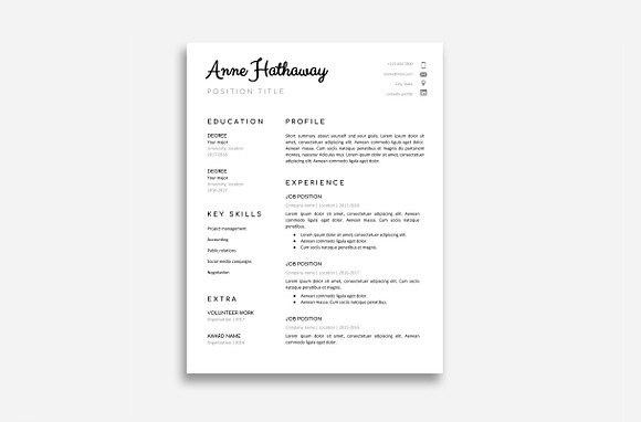 Google Doc Resume Template in Resume Templates - product preview 1