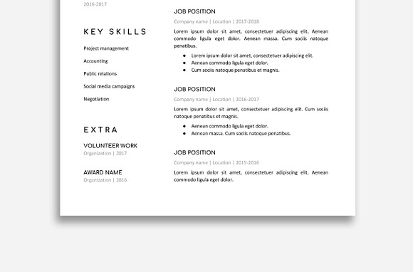 Google Doc Resume Template in Resume Templates - product preview 4
