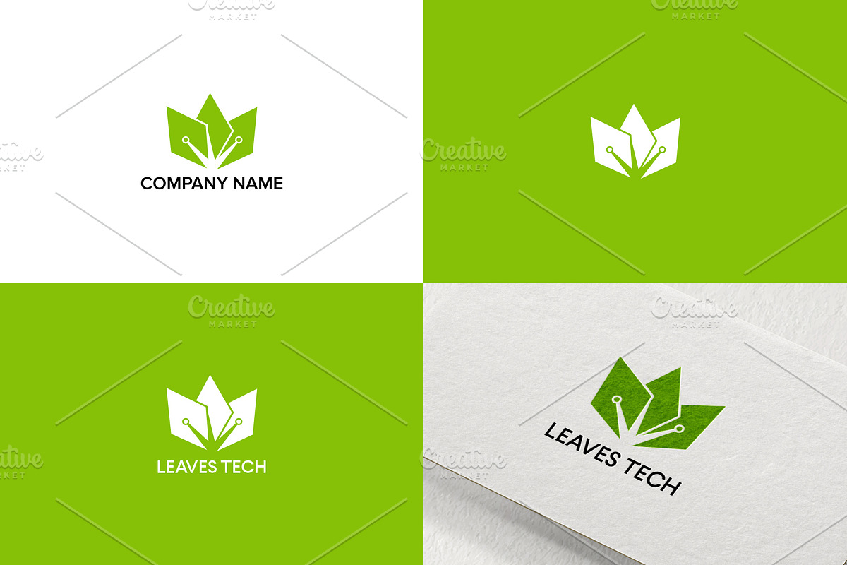 Leaves Logo Design for Business in Logo Templates - product preview 8