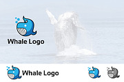 Whale Underwater Ocean Animal Logo