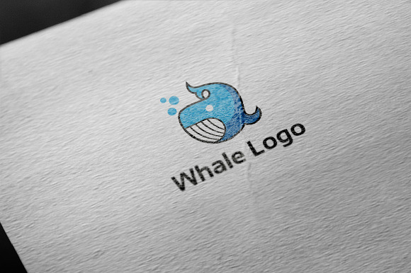Whale Underwater Ocean Animal Logo in Logo Templates - product preview 1