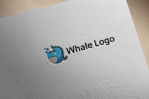 Whale Underwater Ocean Animal Logo in Logo Templates - product preview 2