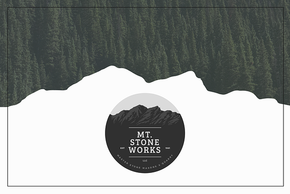 Mountain / Stone Work Logo Template in Logo Templates - product preview 4