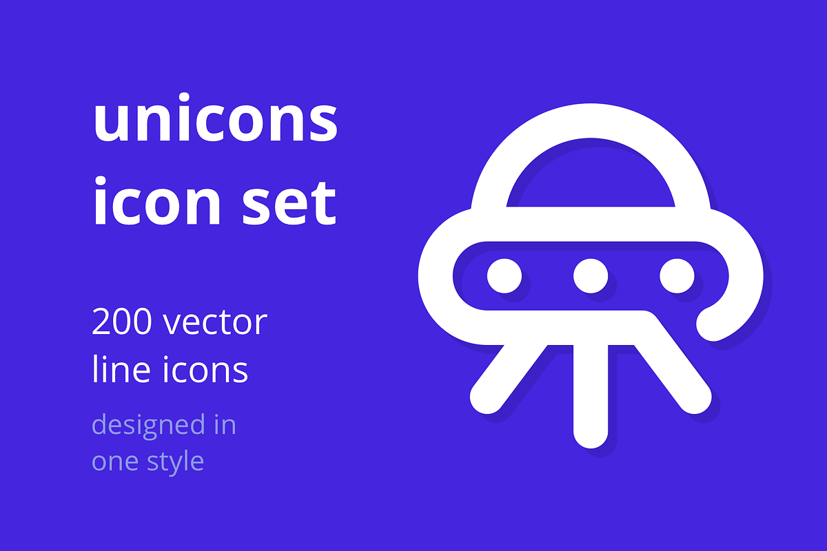 Unicons Icon Set - 200 line icons in Simple Line Icons - product preview 8