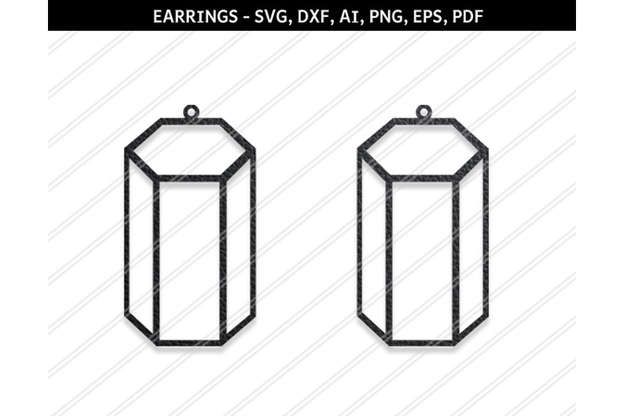 Cylindrical earrings svg,dxf,ai,eps