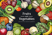 Fruit and Vegetable Vector Clip Art