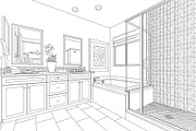 Detailed Drawing of Master Bathroom