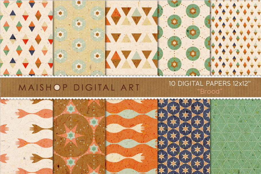 Digital Papers - Brood in Patterns - product preview 8
