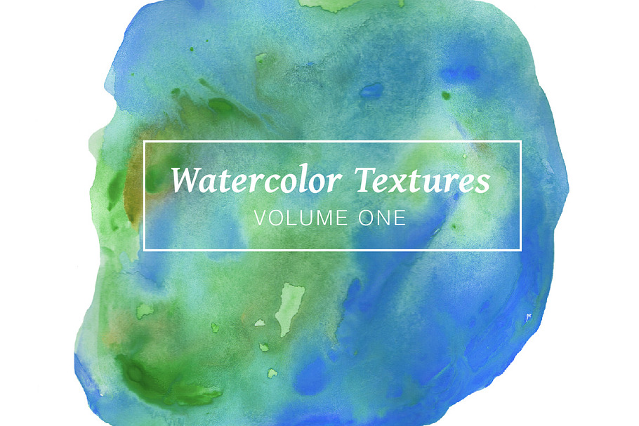 Blue Watercolor Textures - Volume 1