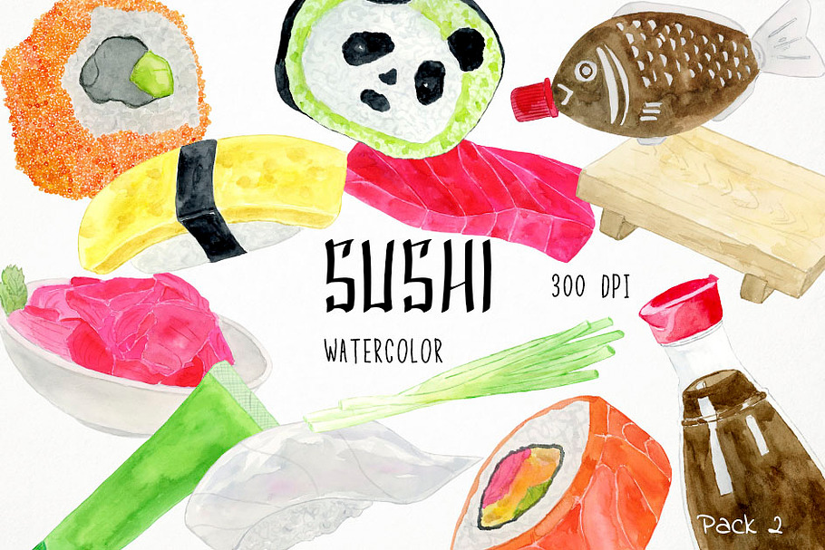Sushi Clipart Pack 2