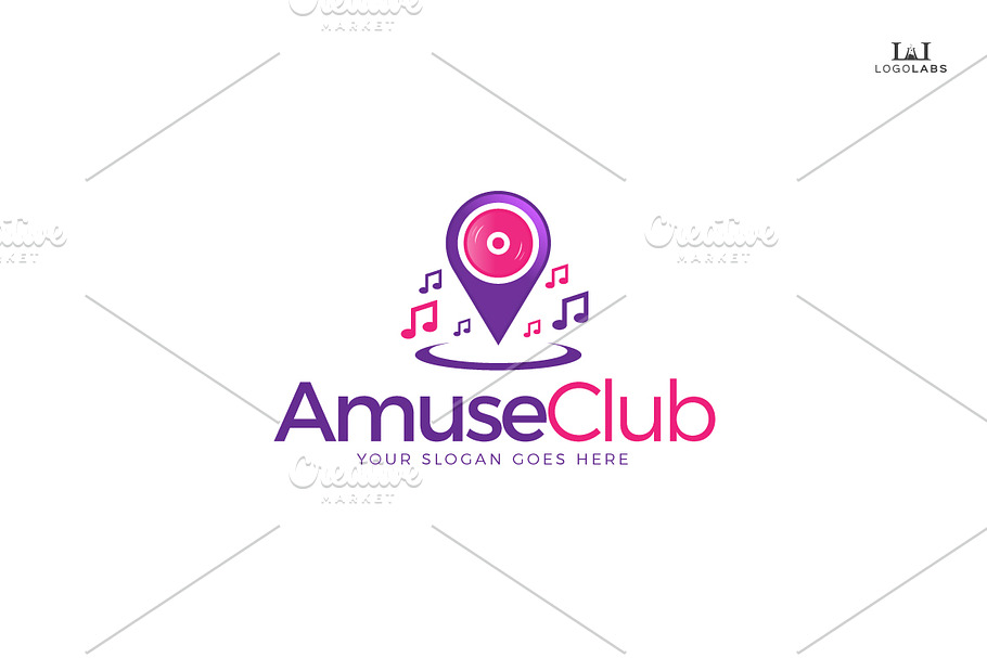 Amuse Club Logo in Logo Templates - product preview 8