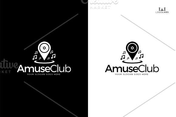 Amuse Club Logo in Logo Templates - product preview 1