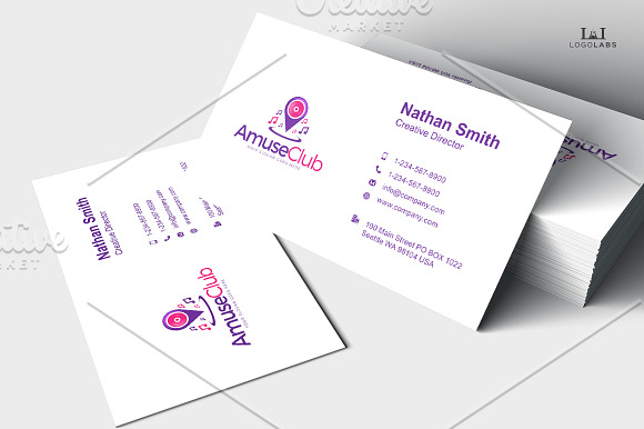 Amuse Club Logo in Logo Templates - product preview 2