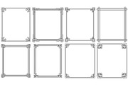 Ornamental Frames with Corners in Different Style
