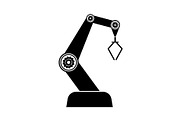 industry robot icon. vector 