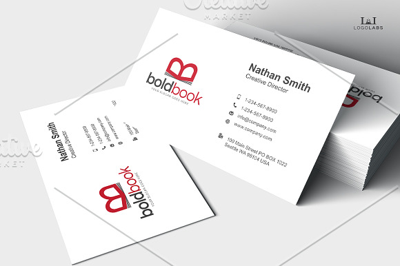 Bold Book Logo in Logo Templates - product preview 2